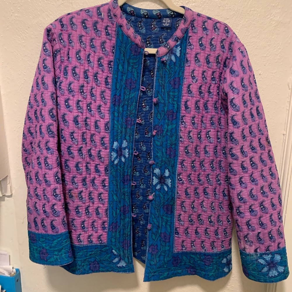 VINTAGE Quilted Indian Cotton Jacket
